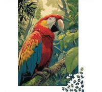 Rompecabezas De 1000 Piezas para Adultos Amazonian Macaw in Tropical Paradise Rompecabezas para Adultos Juegos Familiares para La Diversión Familiar Regalo De Cumpleaños, Regalos, 70x50cm/1000pcs