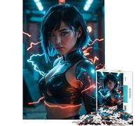 Rompecabezas de 1000 Piezas para Adultos Amenaza eléctrica Juego Educativo Juguete desafiante Juego práctico antiestrés Regalo Divertido (tamaño 38x26cm)