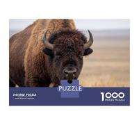 Rompecabezas De 1000 Piezas para Adultos American Bison Portrait Rompecabezas para Adultos Juegos De Relajación Una Obra De Arte Regalos para Amigos Y Familiares 38x26cm/1000pcs