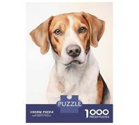 Rompecabezas De 1000 Piezas para Adultos American Foxhound Dog Rompecabezas para Adultos: Análisis Práctico del Juego Y Lógica, Toda La Familia 52x38cm/1000pcs