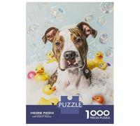 Rompecabezas De 1000 Piezas para Adultos American Staffordshire TER Rompecabezas Juegos Familiares Difícil Difícil Cumpleaños Y Navidad 70x50cm/1000pcs