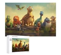 Rompecabezas de 1000 piezas para adultos, amigos prehistóricos, rompecabezas de aventura de dinosaurios para adultos, juguetes de bricolaje, decoración del hogar, difícil y desafiante, 1000 piezas