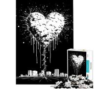 Rompecabezas de 1000 Piezas para Adultos Amo mi Ciudad - Juegos relajantes para Juegos educativos - Juguete de desafío - Regalos de Amigo Invisible - Decoración (Tamaño 38x52cm)