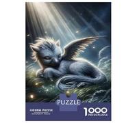 Rompecabezas De 1000 Piezas para Adultos Angel Cat Fantasy Art Print Rompecabezas para Adultos Juegos Divertidos Decoración De Pared Cumpleaños Y Navidad 38x26cm/1000pcs