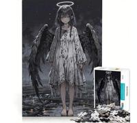 Rompecabezas de 1000 Piezas para Adultos Ángel perdido en ruinas Juego de ingenio Interesante para Reducir el estrés Cada Pieza es única 50x75cm