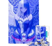 Rompecabezas de 1000 Piezas para Adultos Ángel u Demonio Chica Anime Difícil y desafiante para la diversión Familiar Juegos Divertidos para Mayores de 14 años 50x75cm