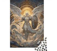Rompecabezas De 1000 Piezas para Adultos Angel Warrior Art Print Rompecabezas para Adultos Juegos Familiares Decoración Desafiante De Completar 52x38cm/1000pcs