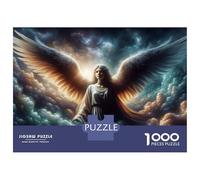 Rompecabezas De 1000 Piezas para Adultos Angel Wings Wall Art Rompecabezas para Adultos Juegos De Relajación Análisis Y Lógica Regalos para Amigos Y Familiares 52x38cm/1000pcs