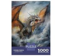 Rompecabezas De 1000 Piezas para Adultos Angry Dragon Rompecabezas para Adultos Juego Práctico Decoración del Hogar Difícil Y Desafiante 52x38cm/1000pcs