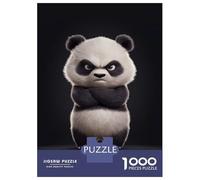 Rompecabezas De 1000 Piezas para Adultos Angry Panda Rompecabezas para Adultos Juegos Relajantes Regalos para Mujeres Desafiantes para Completar 70x50cm/1000pcs