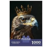Rompecabezas De 1000 Piezas para Adultos Animal Eagle King Rompecabezas Práctico Juego Decoración del Hogar Cumpleaños Y Navidad 52x38cm/1000pcs