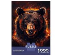 Rompecabezas De 1000 Piezas para Adultos Animal Majestic Bear Rompecabezas para Adultos Juego De Ingenio Patrón De Ensamblaje Oferta como Regalo para Toda La Familia 38x26cm/1000pcs