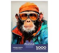 Rompecabezas De 1000 Piezas para Adultos Animal Monkey Rompecabezas para Adultos Juego De Ingenio Desafío Difícil Desafiante De Completar 38x26cm/1000pcs
