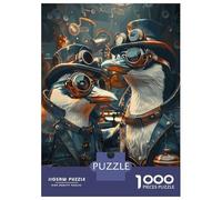 Rompecabezas De 1000 Piezas para Adultos Animal Steampunk Penguin Rompecabezas para Adolescentes Juego Práctico Desafío Difícil Regalo De Cumpleaños, Regalos, 70x50cm/1000pcs