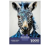 Rompecabezas De 1000 Piezas para Adultos Animal Zebra Rompecabezas para Adultos Juegos De Relajación Regalo De Cumpleaños Interacción Entre Padres E Hijos 52x38cm/1000pcs
