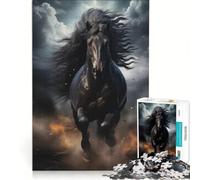 Rompecabezas de 1000 Piezas para Adultos: Animales, Caballos y Fauna Salvaje Juego práctico, decoración para el hogar, cumpleaños y Navidad 38x26cm