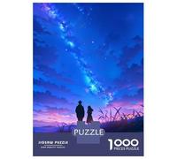 Rompecabezas De 1000 Piezas para Adultos Anime Couple Under Stars Rompecabezas para Adultos Juegos Divertidos Desafío Difícil Interacción Entre Padres E Hijos 70x50cm/1000pcs