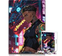 Rompecabezas de 1000 Piezas para Adultos, Anime Cyberpunk Cyborg Boy, Juego Educativo Familiar, Corte de precisión, Regalo para cumpleaños, tamaño 38x52cm