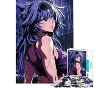 Rompecabezas de 1000 Piezas para Adultos Anime Foxgirl in The Rain Un Reto para completar Pero Divertido y entretenido Juegos relajantes para Mayores de 14 años 38x52cm