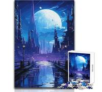 Rompecabezas de 1000 Piezas para Adultos, Anime Future City, Juego Educativo Familiar, Corte de precisión, Regalo de cumpleaños, tamaño 38x26cm