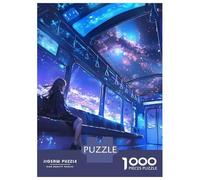 Rompecabezas De 1000 Piezas para Adultos Anime Galaxy Train Rompecabezas para Adultos Juego Familiar Vacaciones En Casa Matar El Tiempo Desafiante De Completar 70x50cm/1000pcs