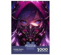 Rompecabezas De 1000 Piezas para Adultos Anime Girl Cybergoth Demon Rompecabezas para Adultos Juguetes Antiestrés Decoración Perfecta Cumpleaños Y Navidad 38x26cm/1000pcs