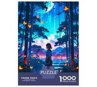 Rompecabezas De 1000 Piezas para Adultos Anime Girl in Forest Rompecabezas para Adultos Juguete Decoración De Pared Pero Diversión Y Humorística Diversión En El Hogar, 52x38cm/1000pcs