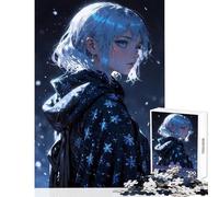 Rompecabezas de 1000 Piezas para Adultos Anime Girl︰ Winter'S Enchantment Juguete Educativo Regalo de cumpleaños Juegos de relajación colección de Artistas Bellas Artes tamaño 38x52cm