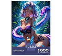 Rompecabezas De 1000 Piezas para Adultos Anime Girl with Snake Rompecabezas para Adultos Juego Familiar Difícil Difícil Y Desafiante 38x26cm/1000pcs