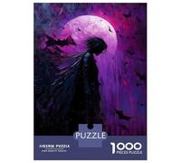 Rompecabezas De 1000 Piezas para Adultos Anime Men in Purple Moon Rompecabezas para Adultos Juguete Decoración De Pared Decoración del Hogar Interacción Entre Padres E Hijos 38x26cm/1000pcs