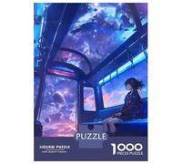 Rompecabezas De 1000 Piezas para Adultos Anime Space Fantasy Train Rompecabezas para Adultos Juegos Divertidos Alivia El Estrés 70x50cm/1000pcs