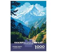 Rompecabezas De 1000 Piezas para Adultos Annapurna Circuit Nepal Mountain Landscape Rompecabezas para Adolescentes Juego Familiar Desafío Difícil Gran Regalo para Jugar 52x38cm/1000pcs