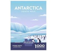 Rompecabezas De 1000 Piezas para Adultos Antarctica South Pole Penguins Rompecabezas para Adultos: Análisis Práctico del Juego Y Lógica, Toda La Familia 70x50cm/1000pcs
