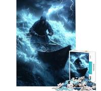 Rompecabezas de 1000 Piezas para Adultos Ante la tormenta Diversión en casa Juego de ingenio para Pasar el rato Durante Las Vacaciones Apto para Mayores de 14 años (38x26cm)