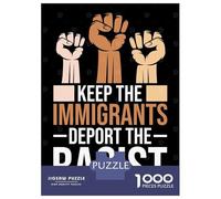 Rompecabezas De 1000 Piezas para Adultos Anti Racism Social Justice Rompecabezas para Adultos Juguetes Antiestrés Ensamblaje De Patrones Interacción Entre Padres E Hijos 70x50cm/1000pcs