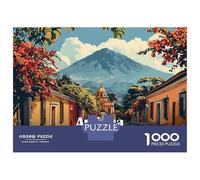Rompecabezas De 1000 Piezas para Adultos Antigua Guatemala Cityscape Rompecabezas Juego De Ingenio Ensamblaje De Patrones Regalos De Cumpleaños Y Únicos 70x50cm/1000pcs