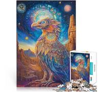 Rompecabezas de 1000 Piezas para Adultos Antiguo fénix Colorido Hecho de Madera para Mayores de 14 años Juego práctico Juego de Navidad Regalos para Mujeres tamaño:50x75cm
