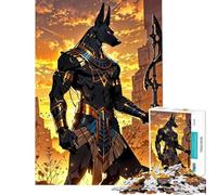 Rompecabezas de 1000 Piezas para Adultos Anu ios Egipcio Diversión en casa Ideal para Pasar el Tiempo Durante Las Vacaciones Juego de ingenio Apto para Mayores de 14 años (38x26cm)