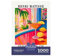 Rompecabezas De 1000 Piezas para Adultos Aperol Spritz Matisse Style Print Rompecabezas para Adultos Juguete Decoración De Pared Decoración del Hogar Interacción Entre Padres E Hijos 52x38cm/1000pcs
