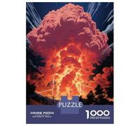 Rompecabezas De 1000 Piezas para Adultos Apocalyptic Mushroom Cloud Explosion Rompecabezas para Adultos Juego Familiar Decoración De Pared Desafiante De Completar 70x50cm/1000pcs