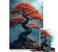 Rompecabezas de 1000 Piezas para Adultos Árbol bonsái,Piezas de Corte Limpio,Actividad Cerebral Inteligente,diversión para Momentos de Calma,Regalo artístico de cumpleaños 38x26cm