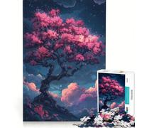 Rompecabezas de 1000 Piezas para Adultos Árbol de la Soledad Entre Las Nubes Juego Imposible para Pasar el Tiempo en Vacaciones en Casa Regalo de Cumpleaños Regalos de Viaje 38x26cm