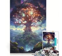 Rompecabezas de 1000 Piezas para Adultos: Árbol de la Vida de la Galaxia Cósmica, Juego Interactivo, Mejora la Memoria, colección de Artistas, Bellas Artes 38x52cm