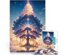 Rompecabezas de 1000 Piezas para Adultos árbol de la Vida del Anime Entrena tu Cerebro y Tus Manos Mejorar el Amor Entre Parejas 75x50cm