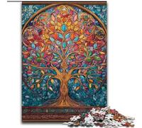 Rompecabezas de 1000 Piezas para Adultos, Árbol de la Vida, Rompecabezas difíciles para Adultos, 50x75cm, diversión para la Noche de Juegos en Familia, Obra de Arte Decorativa DIY