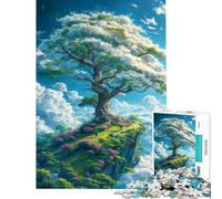 Rompecabezas de 1000 Piezas para Adultos Árbol de los Sueños Juegos relajantes para Adultos Decoración Interacción Entre Padres e Hijos (Tamaño 38x52cm)