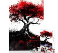 Rompecabezas de 1000 Piezas para Adultos Árbol del Mundo Yggdrasil Juego Educativo para Mejorar la Memoria Juguete Decorativo para el hogar con Piezas de Formas aleatorias Que encajan Perfectamente