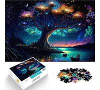 Rompecabezas de 1000 Piezas para Adultos árbol mágico Alivia el estrés Vacaciones en casa Matar el Tiempo Gran Regalo 75x50cm