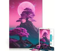 Rompecabezas de 1000 Piezas para Adultos Árbol sobre Roca, decoración Elegante, Juguete de construcción, Juego de Paz, Regalo de cumpleaños (50x75cm)