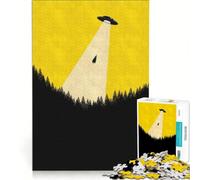 Rompecabezas de 1000 Piezas para Adultos Árboles secuestrados por ovnis Juego Educativo Carrera de Velocidad Manual Regalo de cumpleaños Regalos de Viaje 38x52cm